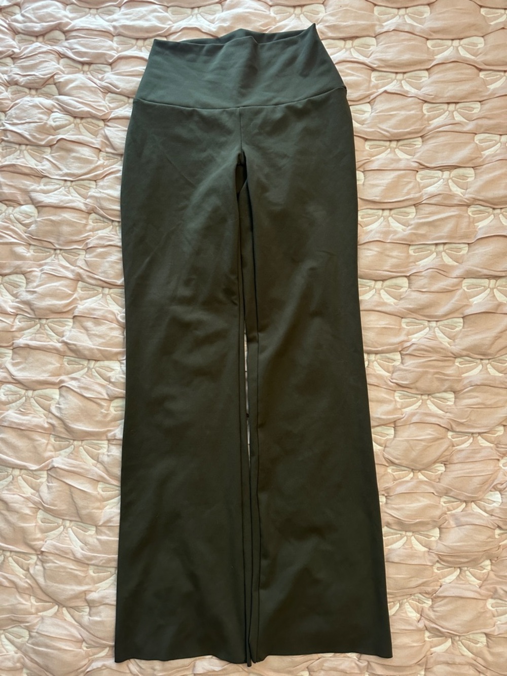 RBX Olive High-Waist Flare Leggings